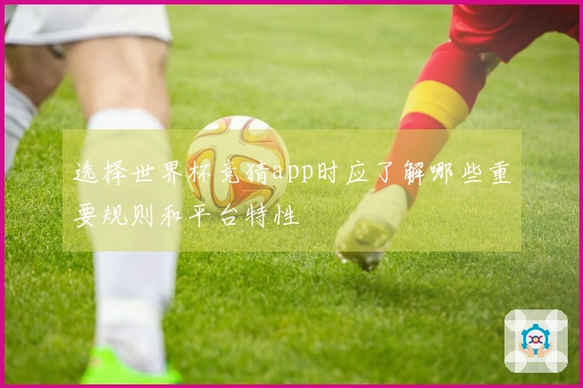 选择世界杯竞猜app时应了解哪些重要规则和平台特性